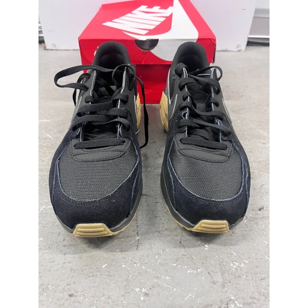 Nike Air Max Excee HV0928-010 Sneakers Mens US 10D Black Gum Suede Running Shoes